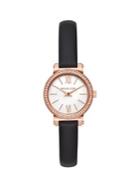 Michael Kors Sofie Two-hand Black Leather Watch