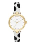 Kate Spade New York Holland Dotted Leather-strap Watch