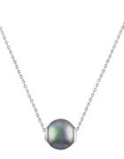 Majorica 12mm Gray Pearl & Sterling Silver Pendant Necklace