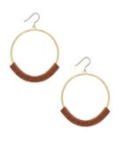 Lucky Brand Under The Influence Leather Drop Earrings