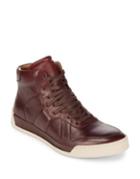 John Varvatos Remy Court Leather Mid-top Sneakers