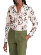 Lauren Ralph Lauren Floral Cotton Sateen Button-down Shirt