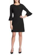 Tommy Hilfiger Eyelet Stretch Bell-sleeve Dress