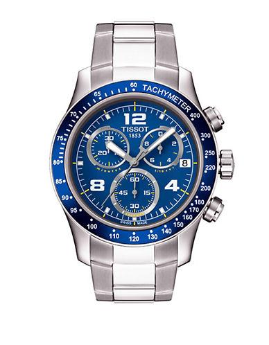 Tissot Men's V8 Blue Quartz Chronograph Sport Watch