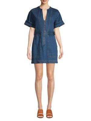 Free People Mini Denim Dress
