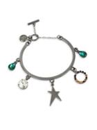 Bcbgeneration Red Carpet Confetti Star Multi Charm Toggle Bracelet