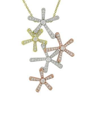 Sonatina Diamond Snowflake Pendant Necklace