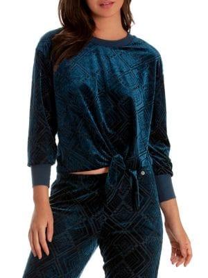 Midnight Bakery Prism Burnout Velvet Top