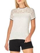 Dorothy Perkins Short-sleeve Lace Top