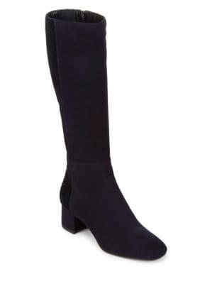 Aquatalia Julie Block Heel Knee-high Boots