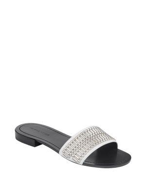Kendall + Kylie Kennedy Leather Slides