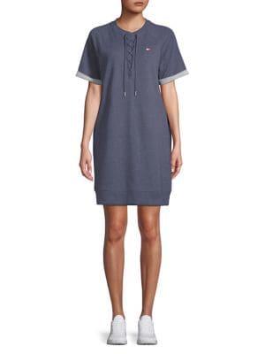 Tommy Hilfiger Performance Lace-up Sweater Dress