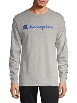 Champion Long Sleeve Logo Tee