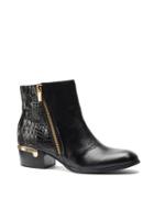 Isola Daylin Croc-embossed Leather Ankle Boots