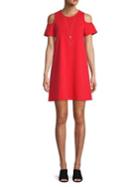 Quiz Cold Shoulder Shift Dress