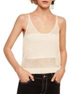 Mango Gouda Open Knit Sleeveless Top