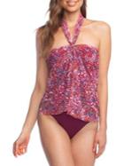 Lauren Ralph Lauren Mystic Paisley Flyaway Convertible 1-piece Swimsuit