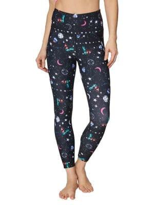 Betsey Johnson Printed High-rise Pocket Leggings