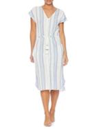 Splendid Tasseled Stripe Coverup Dress