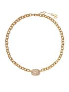 Vince Camuto Crystal Link Pendant Necklace