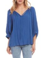 Karen Kane V-neck Peasant Top