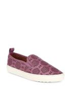Coach Cutout Leather Slip-on Sneakers