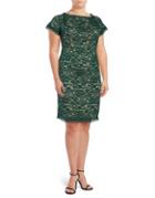 Adrianna Papell Plus Aubrey Lace Sheath Dress