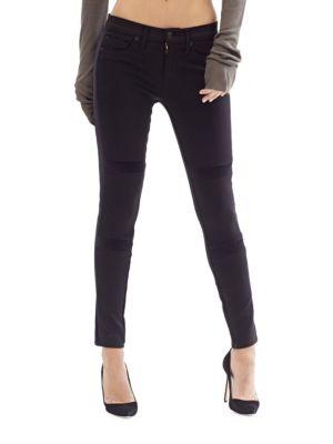 Hudson Jeans Amory Velvet Inset Skinny Jeans