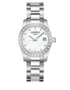 Longines Diamond, Mother-of-pearl & Stainless Steel Bracelet Watch