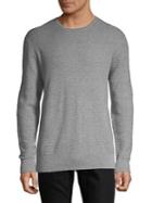 Karl Lagerfeld Honeycomb Crewneck Cotton Sweater
