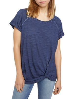 Sanctuary Sunny Days Twist Cotton Blend Tee