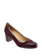 Trotters Phoebe Patent Leather And Suede Pumps