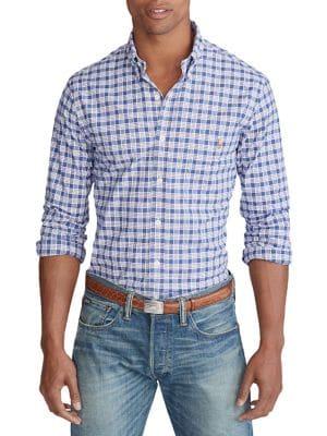 Polo Ralph Lauren Slim Fit Plaid Stretch Shirt