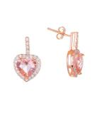 Lord & Taylor Cubic Zirconia Heart Earrings
