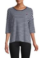 Tommy Hilfiger Performance Quarter-sleeve Striped Tee