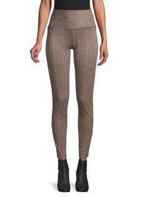 Design Lab Plaid High-rise Leggings