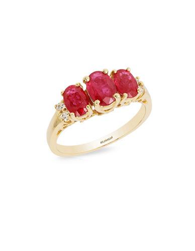 Effy Diamonds, Oval Ruby And 14k Yellow Gold Ring