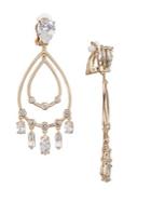 Nina E-braelyn Crystal Pear Drop Earrings