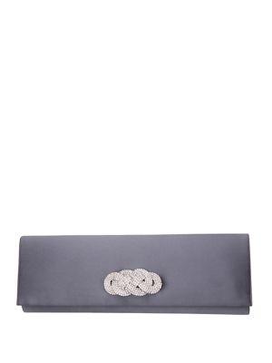 Nina London Rhinestone Embellished Long Clutch