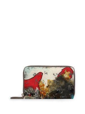 Vida Violitant Leather Zip-around Wallet