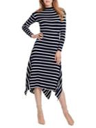 Ella Moss Long-sleeve Striped Dress