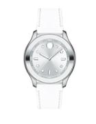Movado Bold Bold Stainless Steel And Silicone Strap Watch