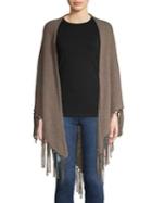 Weekend Max Mara Fringe-trimmed Wool Poncho