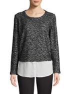 Calvin Klein Nubby Crewneck Knit Sweater