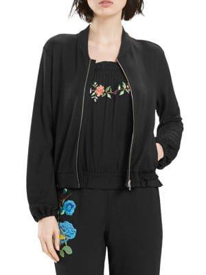 Josie Embroidered Bomber Jacket