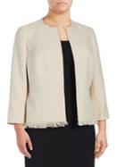 Nipon Boutique Frayed Boucle Blazer