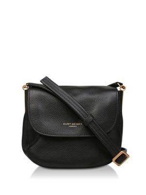 Kurt Geiger London Small Emma Leather Saddle Bag