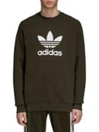 Adidas Adicolor Trefoil Crewneck Cotton Sweatshirt