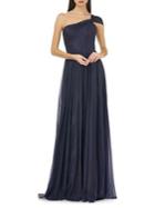 Carmen Marc Valvo Infusion One-shoulder Evening Gown