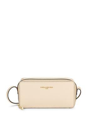 Karl Lagerfeld Paris Pebbled Leather Crossbody Bag